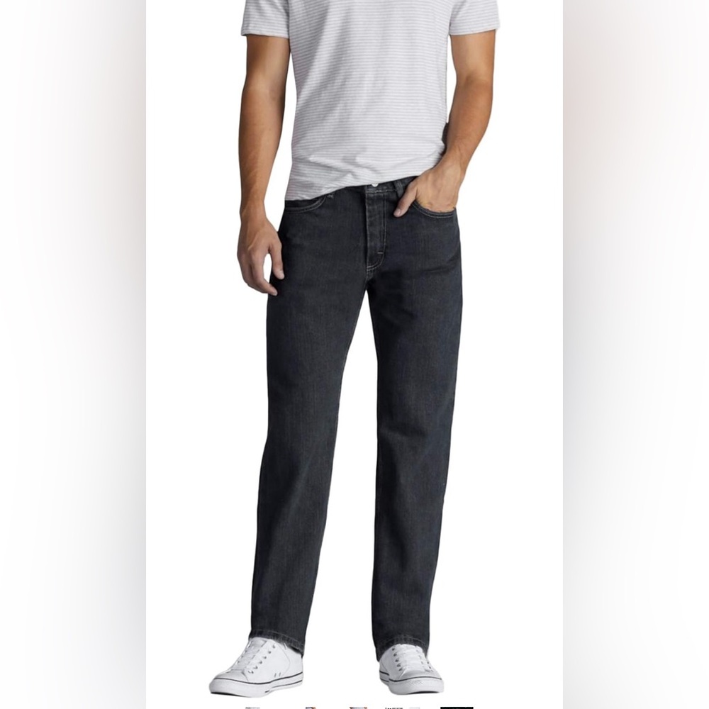 Men’s Lee Relaxed Straight Black Jean